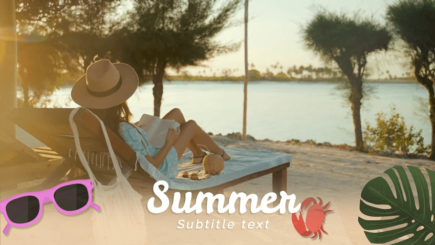 шаблоны для летних видео