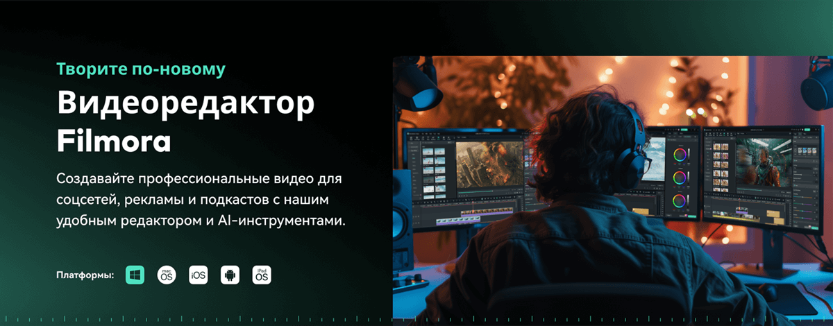 видеоредактор wondershare filmora